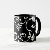 Schwarzweißmuster Tasse (VorderseiteRechts)