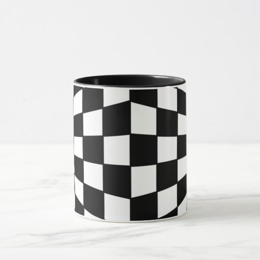 Schwarzweißmuster Tasse (Zentrum)