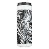 Schwarzweißmuster Thermosbecher (Rückseite)