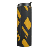 Schwarzweißmuster Thermosbecher (Nach links gedreht)