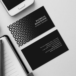 Schwarzweißmuster Visitenkarte