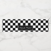 Schwarzweißmuster Wasserflaschenetikett (Einzelnes Label)