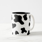 Schwarzweißmuster Zweifarbige Tasse (VorderseiteRechts)