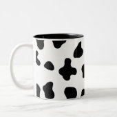 Schwarzweißmuster Zweifarbige Tasse (Links)