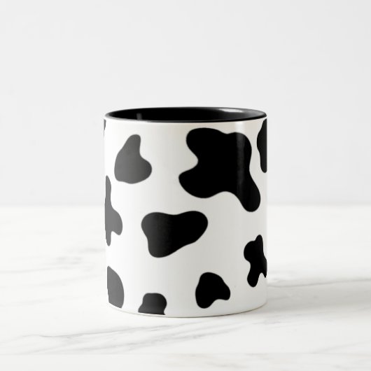 Schwarzweißmuster Zweifarbige Tasse (Mittel)