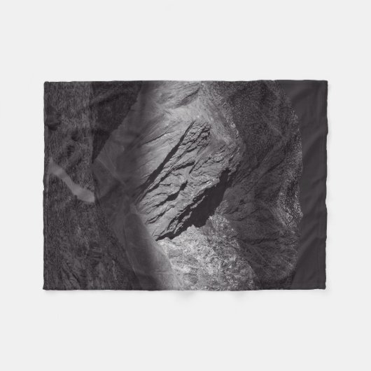 Schwarzweißnachthimmel Fleecedecke (Vorderseite (Horizontal))