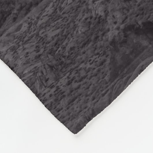 Schwarzweißnachthimmel Fleecedecke (Ecke)