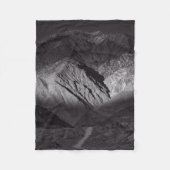 Schwarzweißnachthimmel Fleecedecke (Vorderseite)