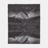 Schwarzweißnachthimmel Fleecedecke (Vorderseite)