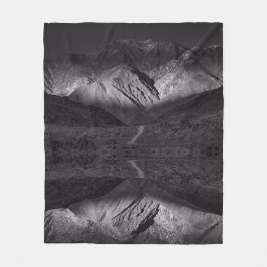 Schwarzweißnachthimmel Fleecedecke (Vorderseite)