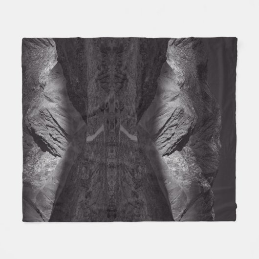 Schwarzweißnachthimmel Fleecedecke (Vorderseite (Horizontal))