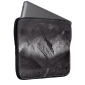 Schwarzweißnachthimmel Laptopschutzhülle (Vorne Rechts)