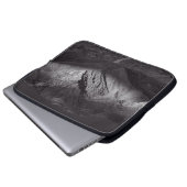 Schwarzweißnachthimmel Laptopschutzhülle (Vorne Knopf)