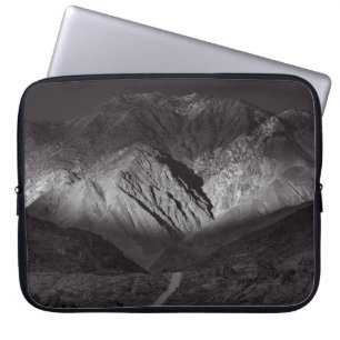 Schwarzweißnachthimmel Laptopschutzhülle