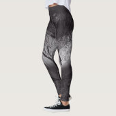 Schwarzweißnachthimmel Leggings (Links)