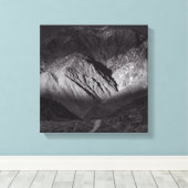 Schwarzweißnachthimmel Leinwanddruck (Insitu (Holzboden))