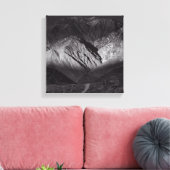 Schwarzweißnachthimmel Leinwanddruck (Insitu (Wohnzimmer))