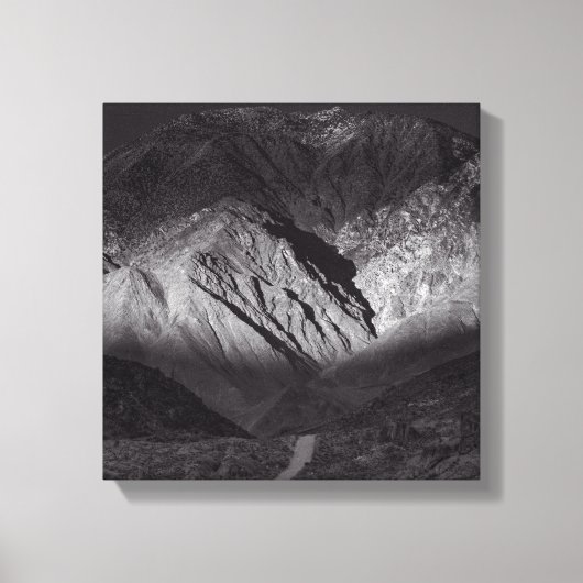 Schwarzweißnachthimmel Leinwanddruck (Vorderseite)