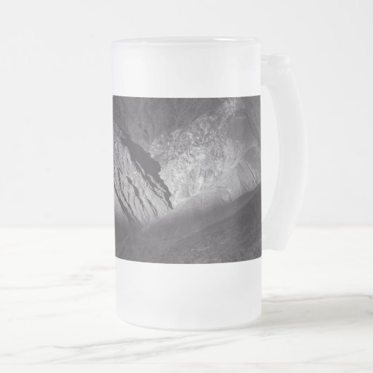 Schwarzweißnachthimmel Mattglas Bierglas (VorderseiteRechts)