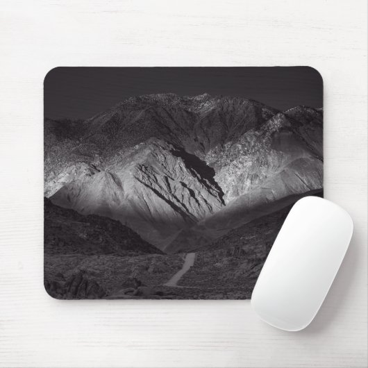 Schwarzweißnachthimmel Mousepad (Mit Mouse)