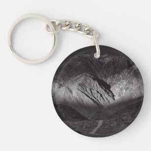 Schwarzweißnachthimmel Schlüsselanhänger