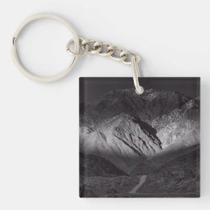 Schwarzweißnachthimmel Schlüsselanhänger