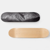 Schwarzweißnachthimmel Skateboard (Horizontal)