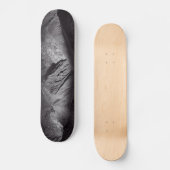 Schwarzweißnachthimmel Skateboard (Vorderseite)