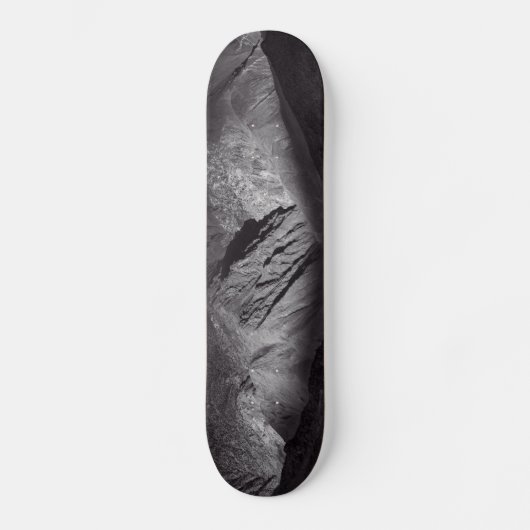 Schwarzweißnachthimmel Skateboard (Vorderseite)
