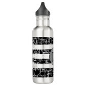 Schwarzweißnamen personalisiert trinkflasche (Links)