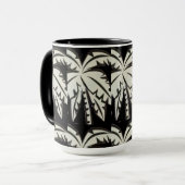 Schwarzweißpalmen digital tasse (Vorderseite Links)