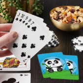 Schwarzweißpanda Spielkarten (In Situ)