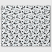 Schwarzweißpapier für Weihnachtsverpackungen Geschenkpapier (Flach)