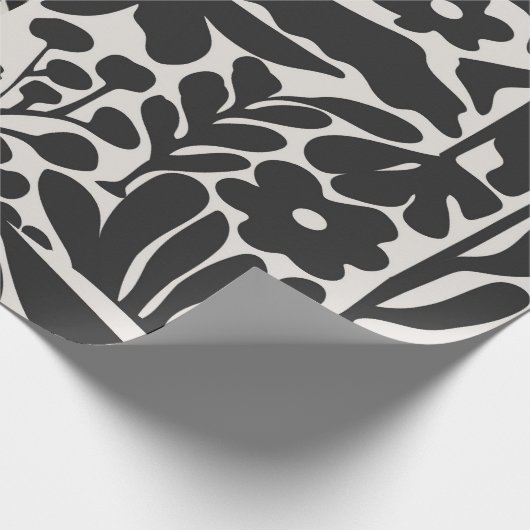 Schwarzweißpapier Geschenkpapier (Ecke)
