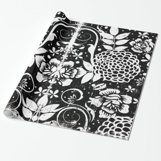 Schwarzweißpapier Geschenkpapier (Ungerollt)