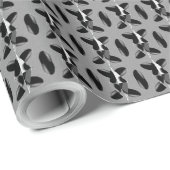 Schwarzweißpapier Geschenkpapier (Rolleneckpunkt)