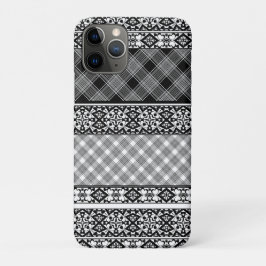 Schwarzweißpatchwork mit Spitze Case-Mate iPhone Hülle
