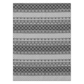 Schwarzweißpatchwork mit Spitze Tischdecke (Vorderseite)