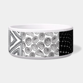 Schwarzweißpatchwork Napf