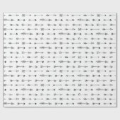 Schwarzweißpfeile. Modern skandinavisch Geschenkpapier (Flach)