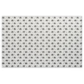 Schwarzweißpferd und Name personalisiert Stoff (Yard (91,4 cm))