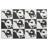 Schwarzweißpferde Stoff (Fat Quarter (45,7 x 55,9 cm))
