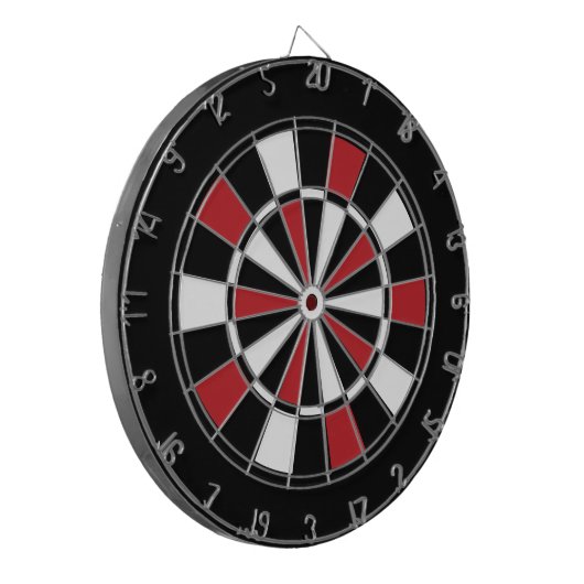 Schwarzweißplatine Dartscheibe (Vorderseite Links)