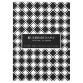 Schwarzweißplätze Klemmbrett (Rückseite)