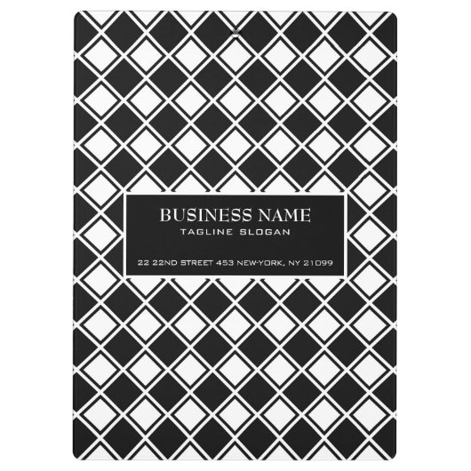 Schwarzweißplätze Klemmbrett (Rückseite)