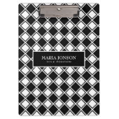 Schwarzweißplätze Klemmbrett (Vorderseite)