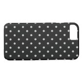 Schwarzweißpolka Case-Mate iPhone Hülle (Rückseite (Horizontal))