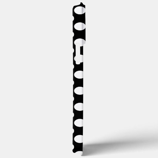 Schwarzweißpolka-Dot Case-Mate iPhone Hülle (Rückseite / Rechts)