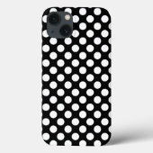 Schwarzweißpolka-Dot Case-Mate iPhone Hülle (Rückseite)