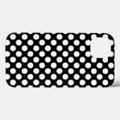 Schwarzweißpolka-Dot Case-Mate iPhone Hülle (Rückseite (Horizontal))